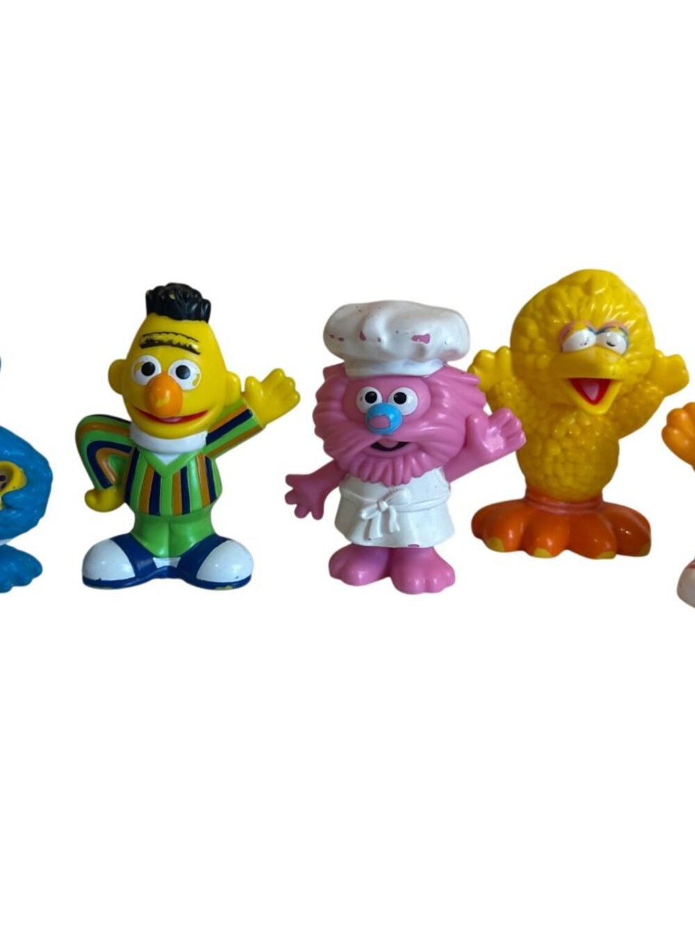 Sesame Street Workshop Lot of Toys Gonger Big Bird Burt Cookie Monster Figures